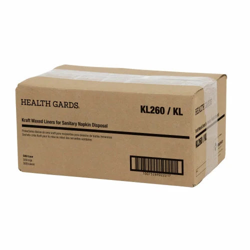 FEMININE/ Kraft Waxed Paper Receptacle Liners, 500/cs