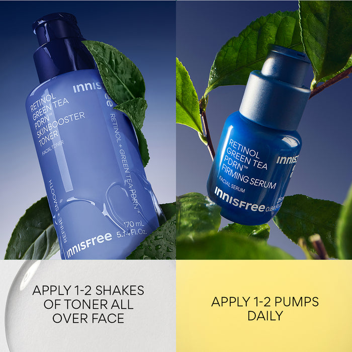 Green Tea PDRN™ Serum and Green Tea™ Toner how to apply