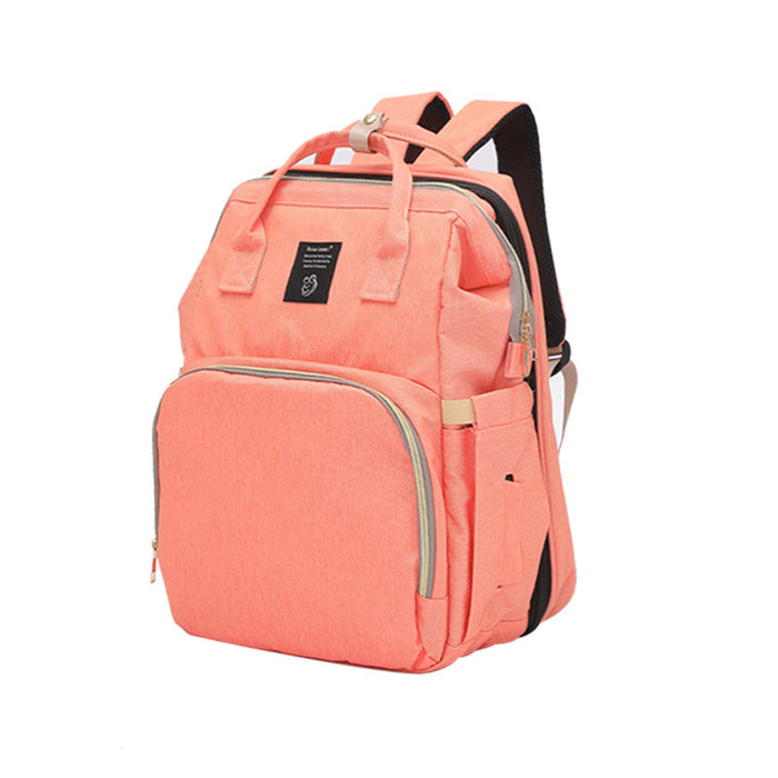 Folding Crib Fashion Maternal And Baby Large-capacity Double Shoulder Backpack 🇨🇳