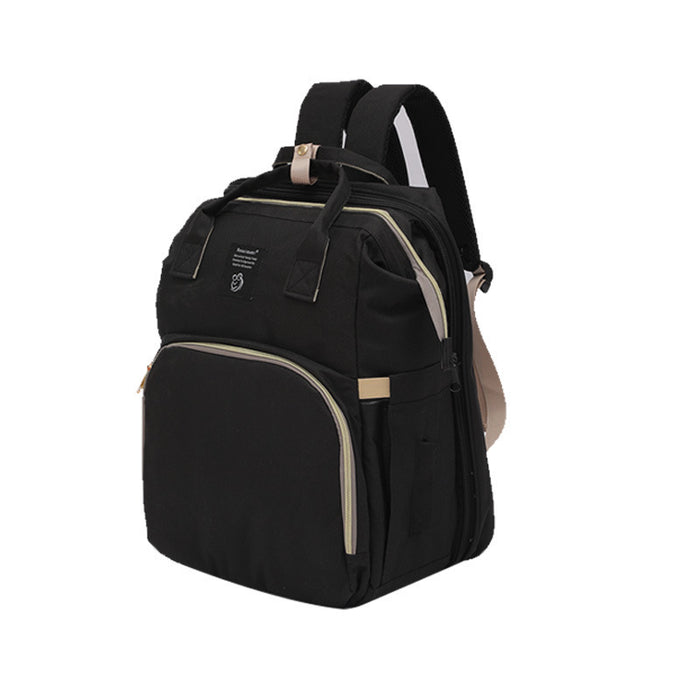 Folding Crib Fashion Maternal And Baby Large-capacity Double Shoulder Backpack 🇨🇳