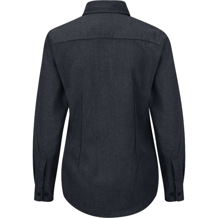 FR IQ SERIES COMFORT WOVEN LONG SLEEVE SHIRT - NV-Navy | Bulwark QS51