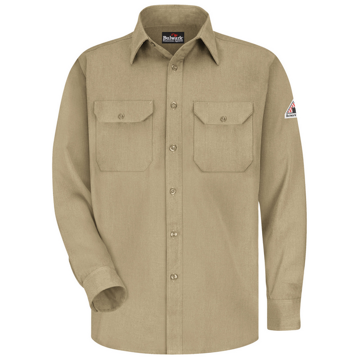 FR LIGHTWEIGHT UNIFORM SHIRT - KH-Khaki | Bulwark SMU4