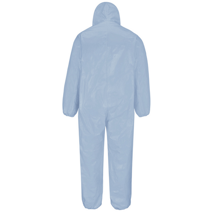 FR/CP DISPOSABLE HOODED COVERALL - SB-Sky Blue | Bulwark KDE4