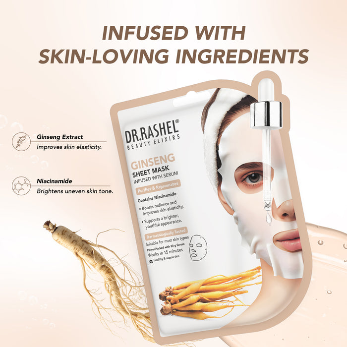 Ginseng Sheet Mask Infused with Serum