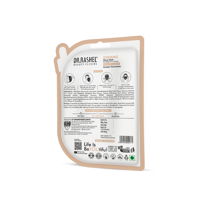 Ginseng Sheet Mask Infused with Serum