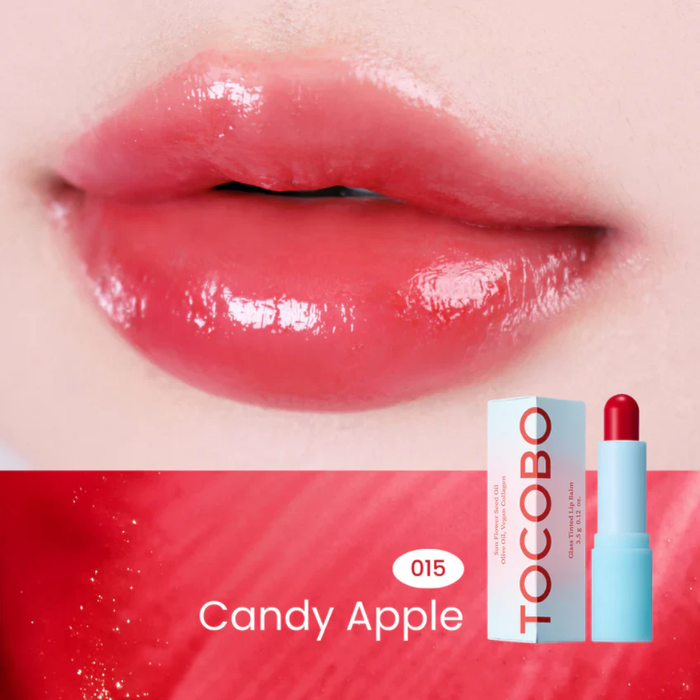 TOCOBO Glass Tinted Lip Balm #015 CANDY APPLE Nudie Glow Australia