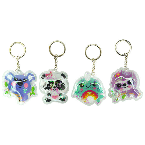 Glitter Critter Puff Keychains