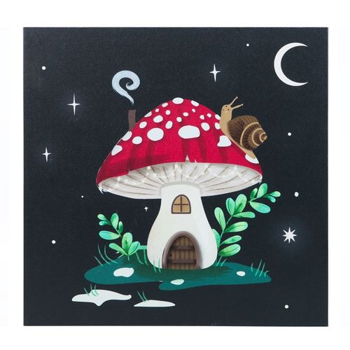Gnome Sweet Gnome Light Up Canvas Plaque 🇬🇧
