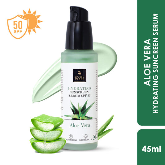 Good Vibes Aloe Vera Hydrating Sunscreen Serum SPF50 (45 ml)