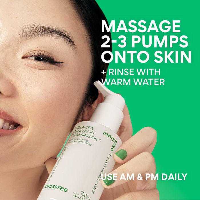 Green Tea Amino Acid Cleansing Oil how to apply