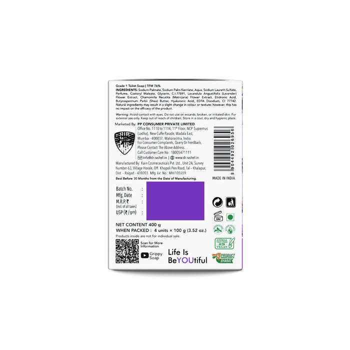 Grippy Lavender Soap Buy 3 Get 1 Free