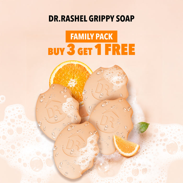 Grippy Orange Soap Buy 3 Get 1 Free