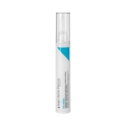 HA Hero Eye Contour 15ml by Diego Dalla Palma in a tube with built-in applicator.
