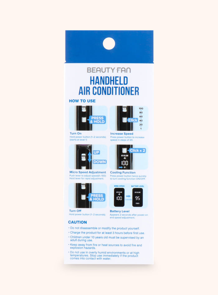 Handheld Turbo Air Conditioner Beauty Fan - product view 4