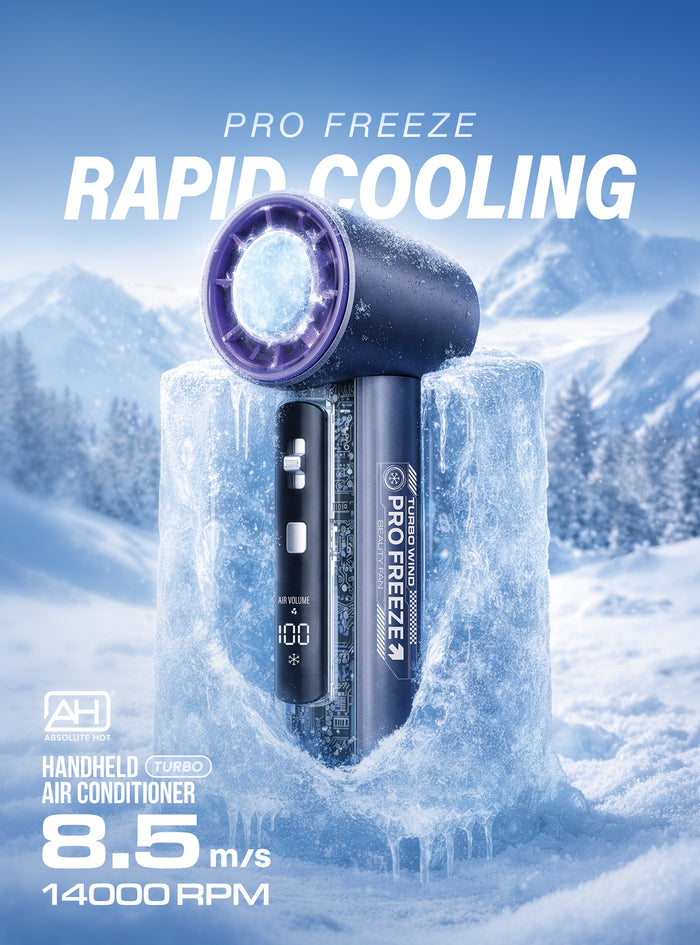 Handheld Turbo Air Conditioner Beauty Fan - product view 5