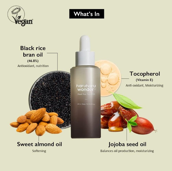 Haruharu Wonder Black Rice Facial Oil 1.01 fl oz / 30ml