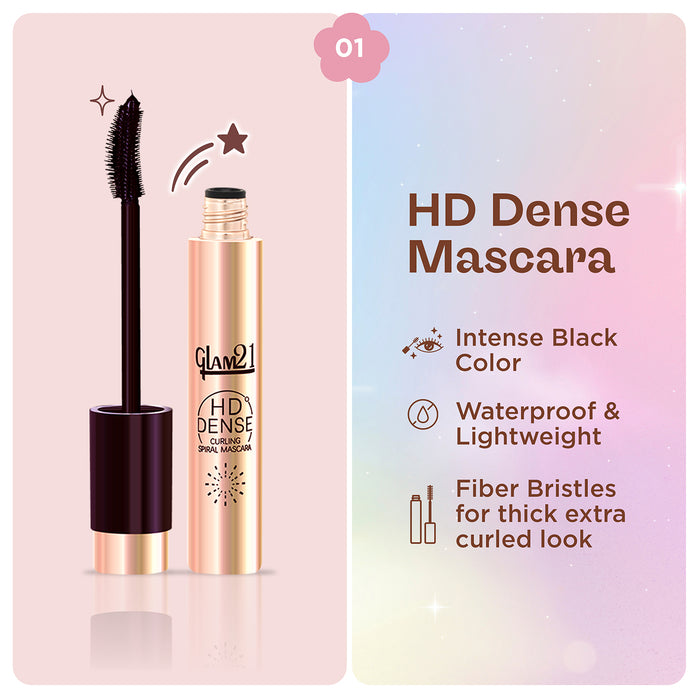 HD Dense Mascara + Eyeliner Black Combo