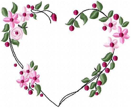 HEART FLOWER FRAME