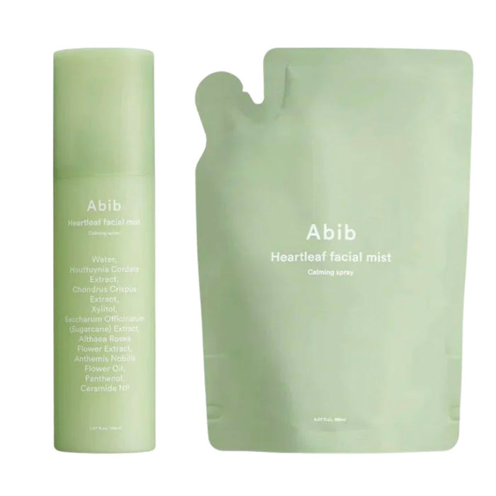 Abib Heartleaf Facial Mist Calming Spray Set Nudie Glow Australia
