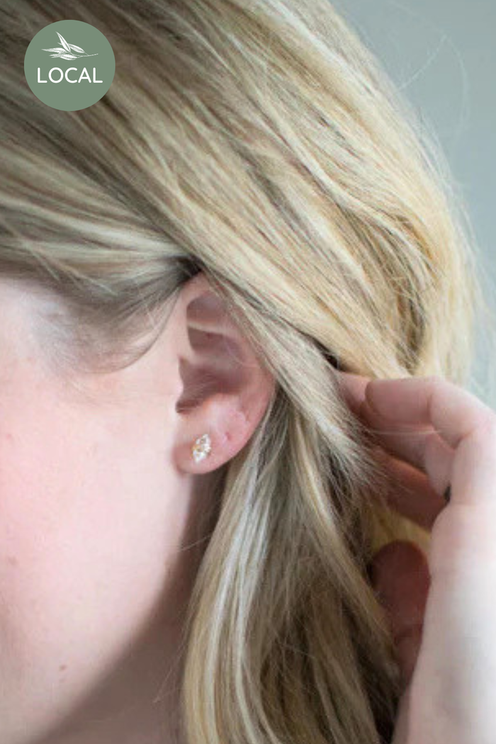 Herkimer Diamond Studs