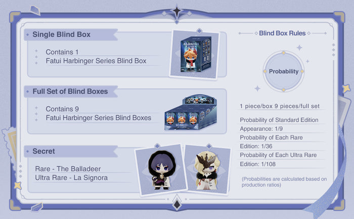 Hey Doll: Genshin Fatui Harbingers Blind Box