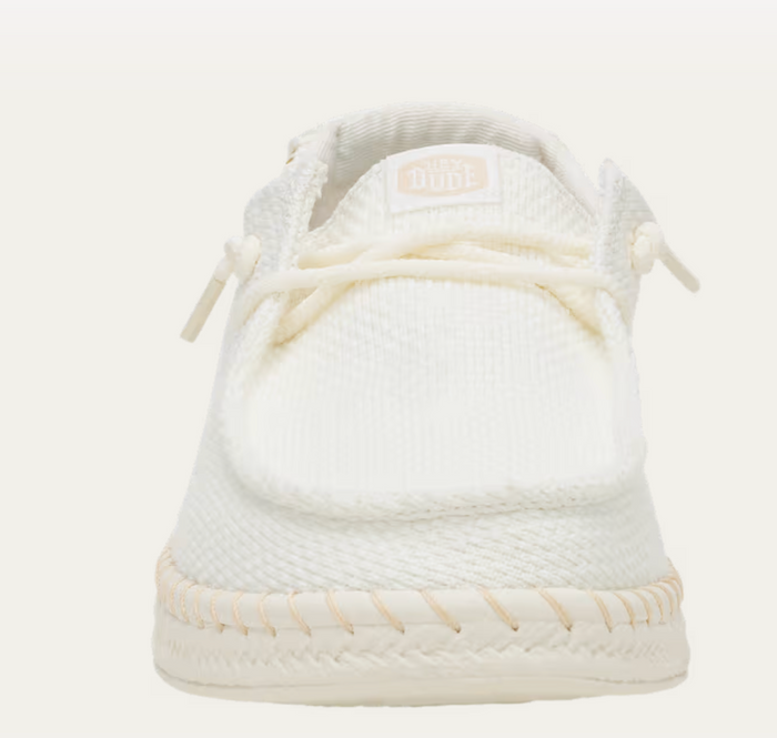 HEY DUDE Wendy Espadrille Woven -WHITE -