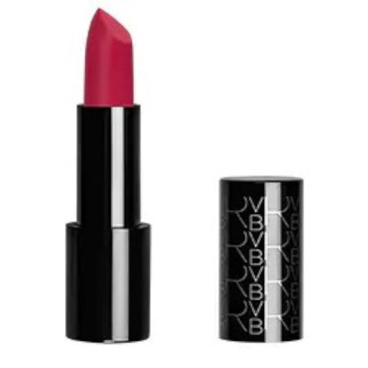RVB The Make Up Hydra Boost Creamy Lipstick #59, with lid off, showcasing the lipstick bullet in magenta.