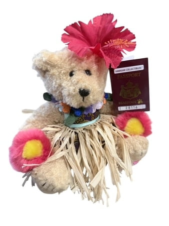 IG Hawaiian Collectibles Medium Plush - Passport Modern Hula Bear