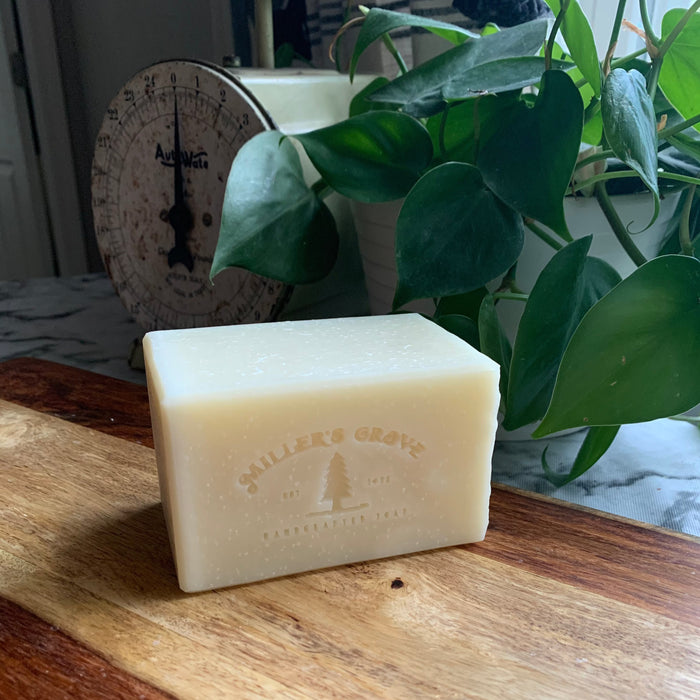 beige rectangular soap brick