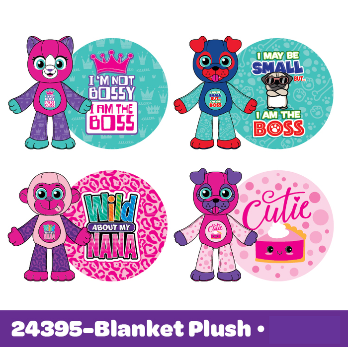 ITEM NUMBER 024395 KIDS BLANKET PLUSH 8 PIECES PER DISPLAY