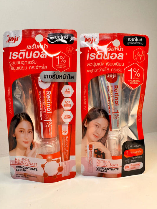 Joji Retinol 1% Serum and Cream Bundle - complete anti-aging system