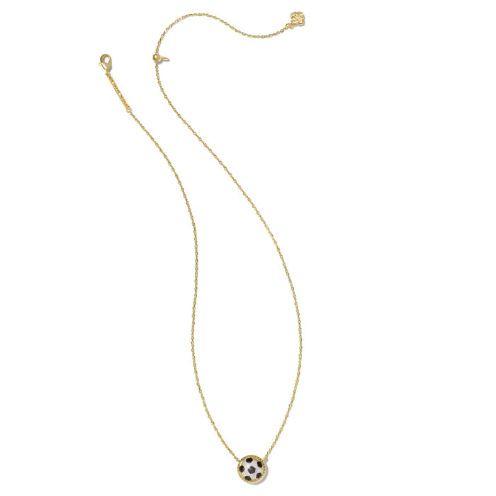 Kendra Scott Soccer Gold Short Pendant Necklace