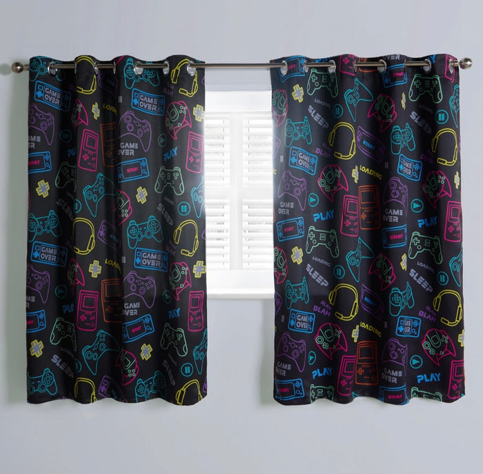 Kids Gaming Blackout Curtains - Black 🇬🇧