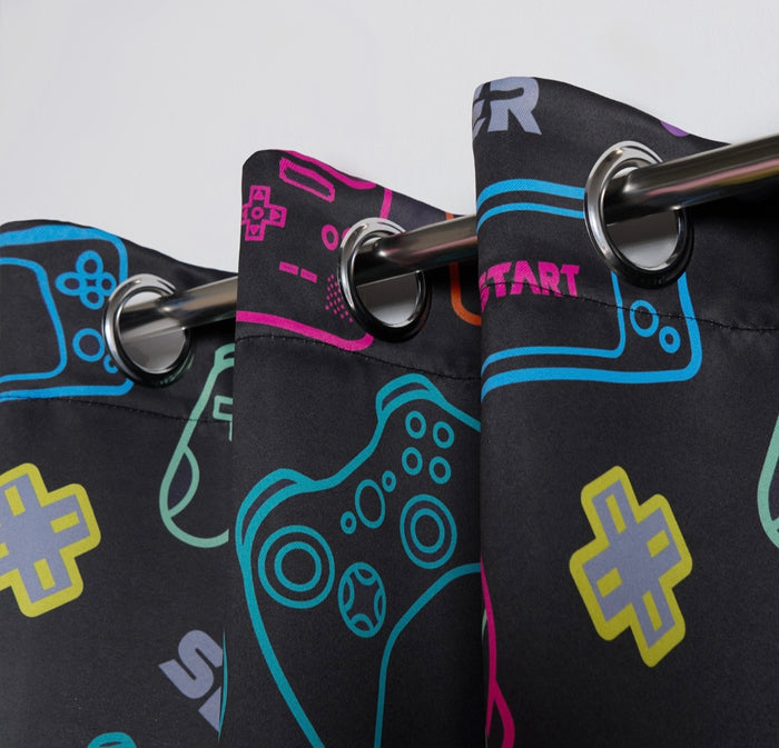 Kids Gaming Blackout Curtains - Black 🇬🇧