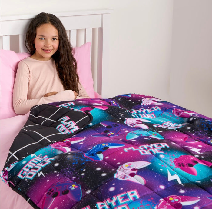 Kids Gaming Weighted Blanket, Black - 3KG 🇨🇳