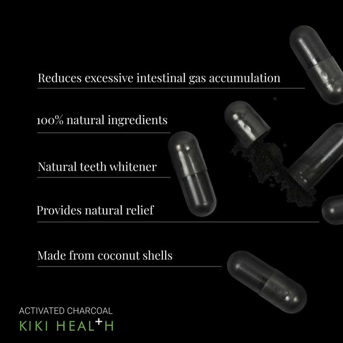 KIKI Health Activated Charcoal - 50 Capsules KIKI Health