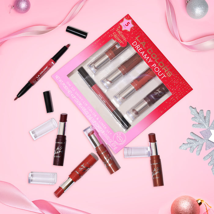 L.A. Colors 5 Pcs Dreamy Pout Lip Balm Set - Dreamy Pout
