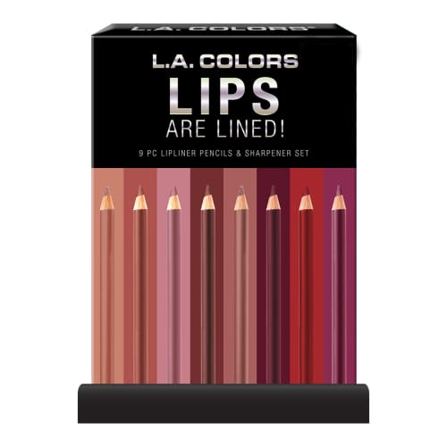 L.a. Colors 9Pc Lips Are Lined! Lipliner Pencil Set - Makeup