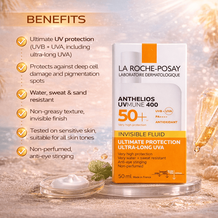 La Roche - Posay Anthelios UVMune 400 SPF 50+ ( Invisible Fluid ) - Cosmosentials