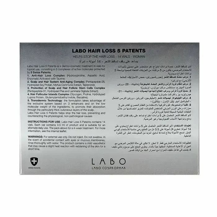 Labo Hair Loss 5 Patents Women 14 Vials Labo