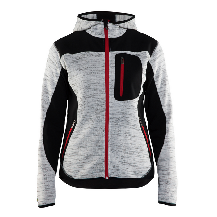 LADIES KNIT JACKET - 9099-Grey Melange | Blaklader 49312117
