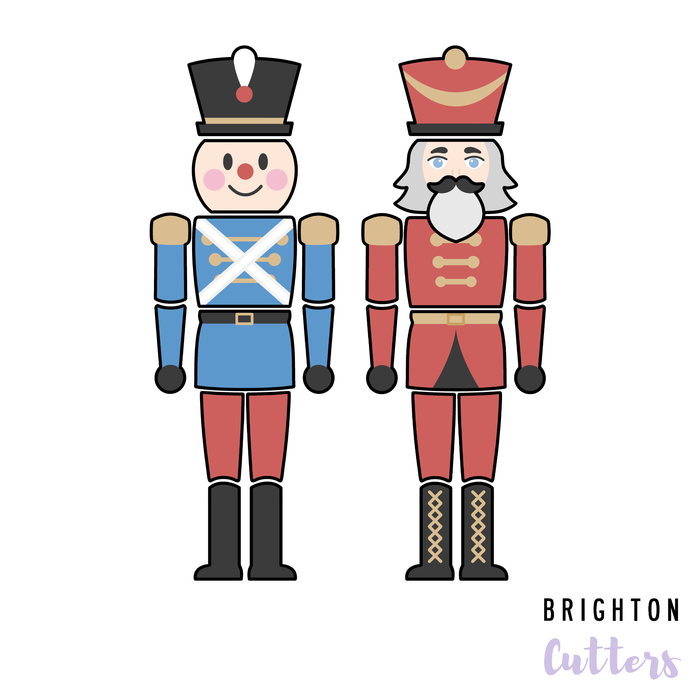 Large (2 Foot) Build a Toy Soldier and Nutcracker Cookie Cutter Set