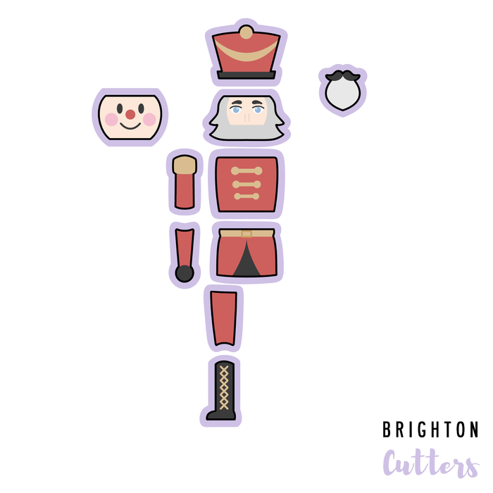 Large (2 Foot) Build a Toy Soldier and Nutcracker Cookie Cutter Set