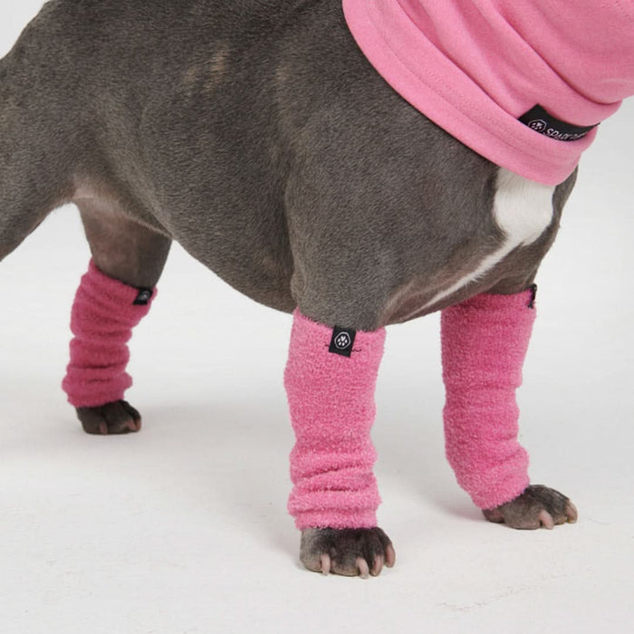 Leg Warmer and Earmuff Protector Set - Pink