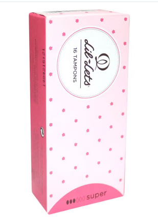 Lil-Lets Non Applicator Super Tampons 16's lil-lets
