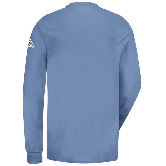 LONG SLEEVE FR LIGHTWEIGHT HENLEY - LB-Light Blue | Bulwark SEL2