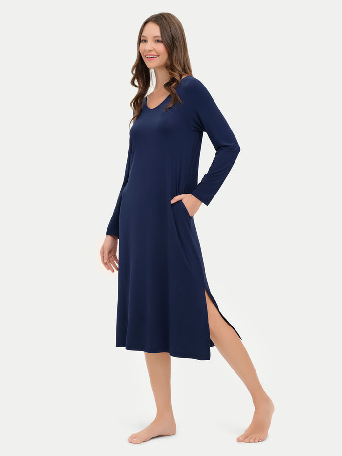 #color_navy / Crystiana is 5′11″ wearing a size S