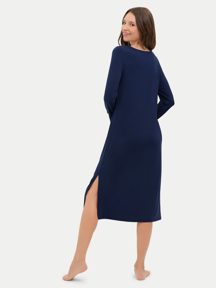 #color_navy / Crystiana is 5′11″ wearing a size S