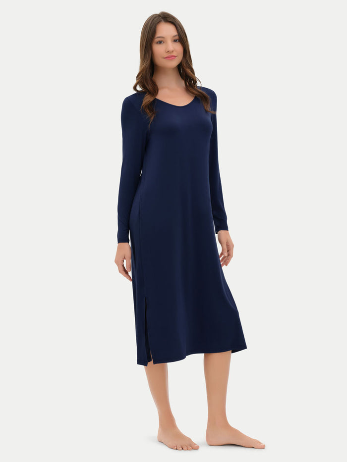 #color_navy / Crystiana is 5′11″ wearing a size S