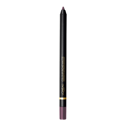 L'Oreal Colour Riche Matte Sharpenable Lip Liner 104 CURIOSITY KILLED THE MATTE, showcasing smooth, matte texture in a pencil